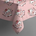 thumbnail image 5 of Pink Cow Strawberry Head Pattern Square Tablecloth,Waterproof Square Table Cover,Wipeable Spillproof Washable Table Cover for Home Kitchen Party Decor 52"x52"(132x132cm), 5 of 6