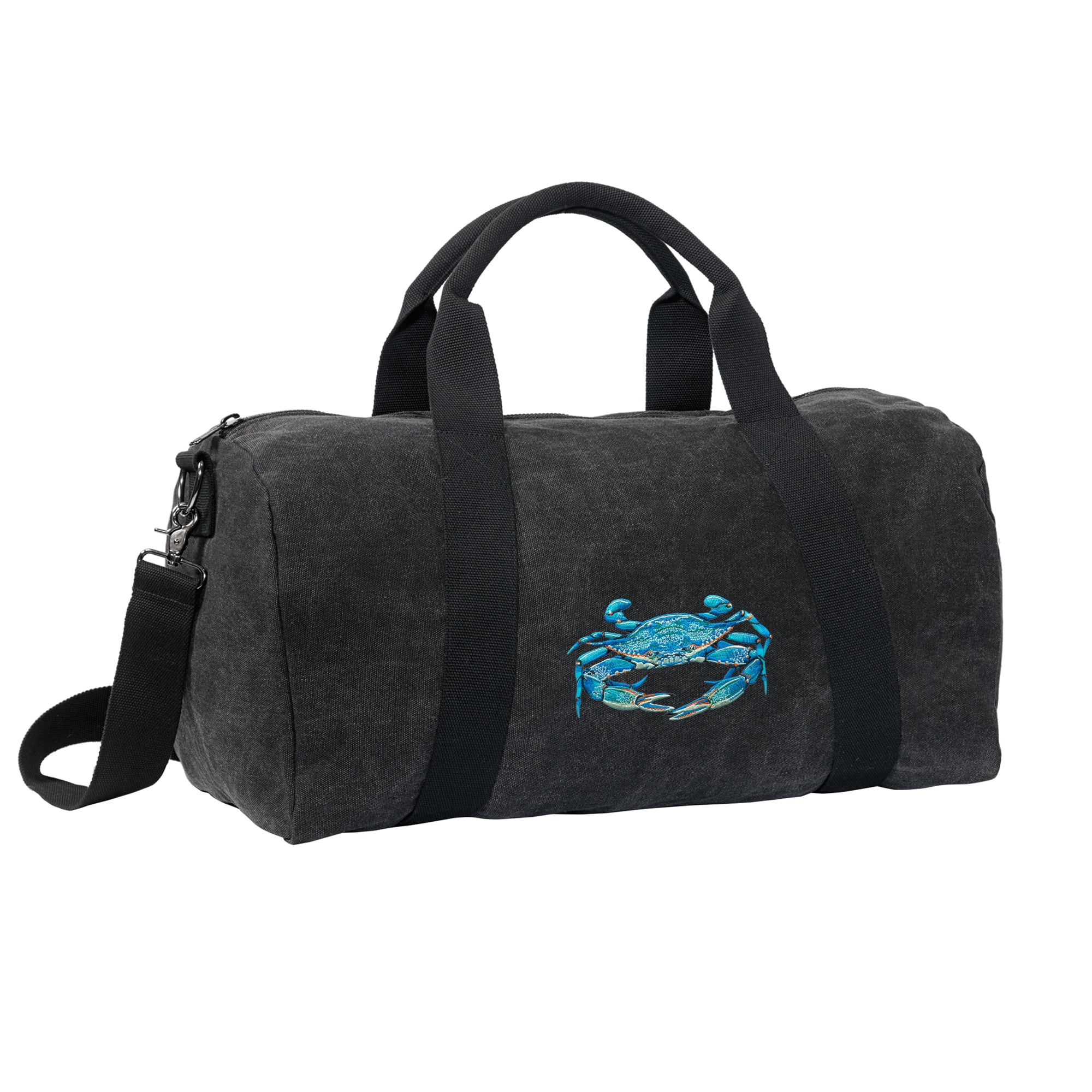 Blue Crab Duffel Bag CANVAS Blue Crab Luggage Bag