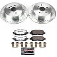 thumbnail image 3 of PowerStop Rear Z36 Truck & Tow Carbon-Fiber Ceramic Brake Pad and Drilled and Slotted Rotor Kit Fits: TOYOTA Select Models K4714-36, 3 of 9
