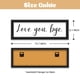 thumbnail image 5 of Letrero Love You Bye de WhimsyWeaves para decoración de pared, 40 x 16 cm, enmarcado, 5 of 6
