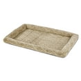 thumbnail image 3 of MidWest Homes for Pets QuiteTime Deluxe Wave Bolster Bed for Large Dogs; Machine Wash/Dry; Tan; 42 Inch; 40242-WVTN, 3 of 7