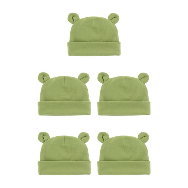 Sonducket Gorro de bebé cómodo, gorros elásticos multifuncionales para niñas y niños, accesorios para bebés, gorros para niños pequeños, verde Type2 NO2 Sonducket CBP379557