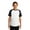 White, Black, variant on Sport-Tek Short Sleeve Raglan Jersey (YT201) White/Red, XS