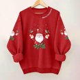 thumbnail image 2 of XEGLSBU Christmas Boys Hoodies Size 8-10 Set Children's Sweatshirt Merry Crew Neck Cute Holiday Print Pullover (3Y 10Y) 2-Red Size 9-10 Years, 2 of 3