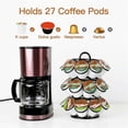 thumbnail image 2 of Coffee Pod Holder, Coffee Pod Storage Compatible for K Cups (27 Pods), Spins 360-Degrees Coffee Pod, 2 of 5