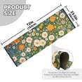 thumbnail image 5 of Yayeee Runner Rug for Bedroom 2'x6' Machine Washable Hallway Non Slip Mat, Orange Floral Garden, 5 of 8