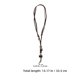 thumbnail image 4 of Collar con colgante de diente de lobo vikingo de 2 piezas con cordón de cuero ajustable para hombres y mujeres, auténtica joyería nórdica para entusiastas de la mitología nórdica, 4 of 7