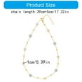 thumbnail image 3 of TIERPOP Bead Chain Necklace Fashion Pendant Necklace Flower Neck Jewelry for Daily Party, 3 of 13
