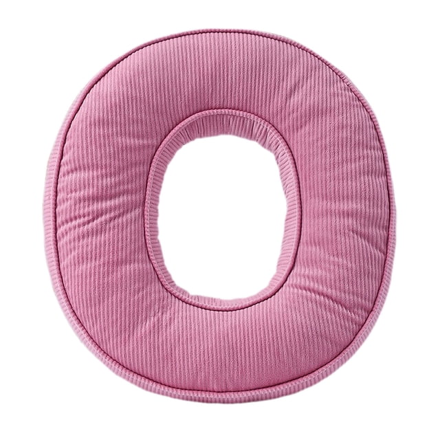 Coussin Décoratif en Velours Côtelé en Forme de Lettre Initiale pour Canapé Chambre Salon Alphabet A à Z Usage Intérieur Coussiné