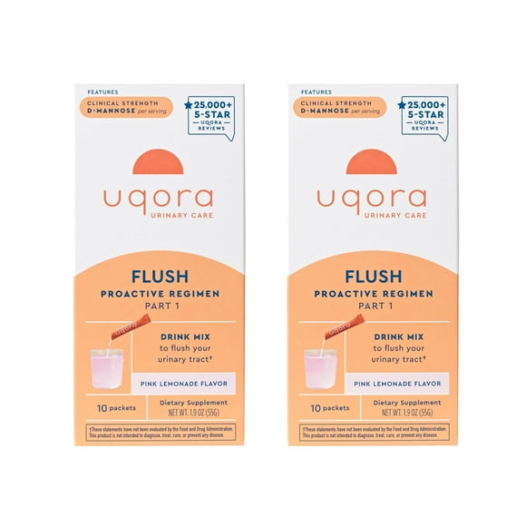 Complemente el tracto urinario Uqora Flush con D-manosa y vitaminas