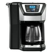 BLACK+DECKER 12-Cup Mill and Brew Programmable Coffee Maker with Built-in Grinder and Reusable Filter, CM5000B