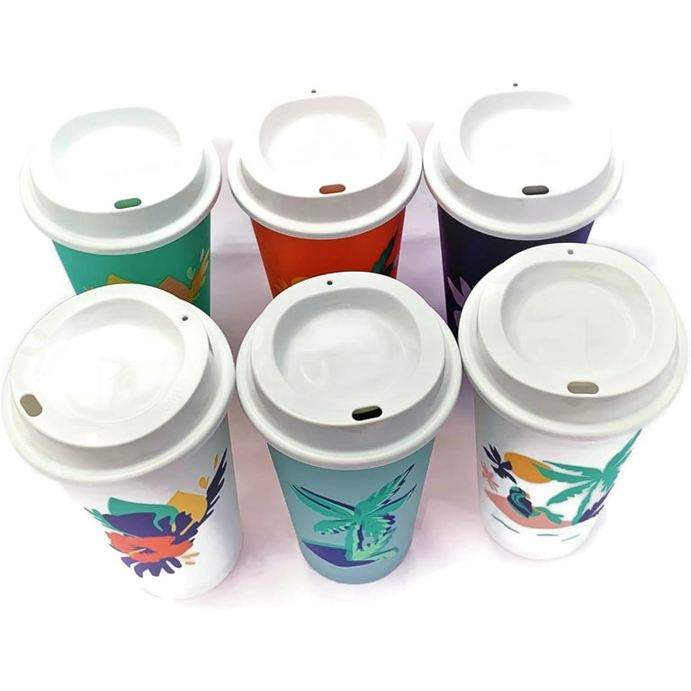 Starbucks Reusable Hot Cup Tropical Collection (Pack Of 6 Cups