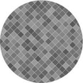 thumbnail image 1 of Ahgly Company Indoor Round Patterned Ash Gray Area Rugs, 3' Round, 1 of 6