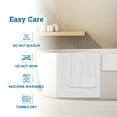 thumbnail image 6 of Casa Lino 8Pc Premium Bath Towel Set (2 Bath Towels, 4 Washcloths, 2 Hand Towels) - 100% Cotton, 400GSM & Ultra Absorbent (White), 6 of 6