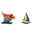 thumbnail image 1 of Estatua de arowana, escultura de , figura de de hierro, adorno de resina y hierro, ideal para sala de estar, oficina, estante, escrit, 1 of 8