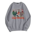 thumbnail image 3 of Chandail à Capuche Mode pour Hommes Logo de Vacances de Noël Automne Imprimé Chandail Décontracté Confortable, 3 of 4