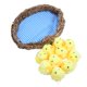 thumbnail image 2 of FELTECHELECTR 11 piezas de divertidos pollitos de peluche, adornos para muñecas, adorables pollitos de juguete con nido., 2 of 6