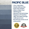 thumbnail image 2 of ShadePro RV Awning Fabric Replacement Heavy Duty Vinyl 17' Pacific Blue (Fabric 16'2"), 2 of 5