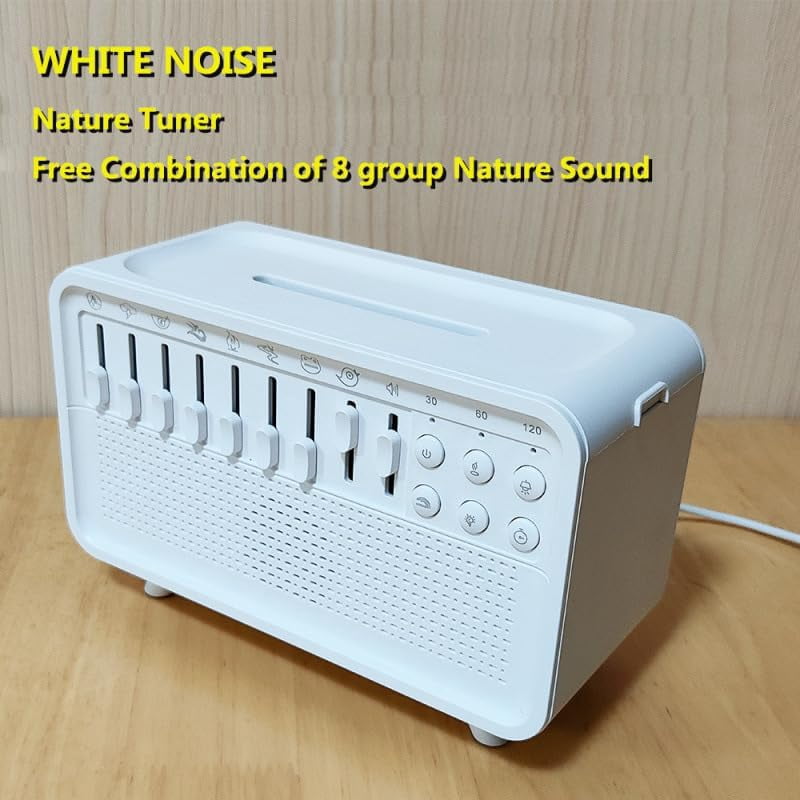 DreamMix Pro – White Noise Sound Machine with Scented Mist & Night Light, Aromatherapy Humidifier with 8 Ambient Sounds for Sleep,Meditation,Yoga