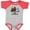 Baseball Heather and Red, variant on Inktastic Merry Christmas Plaid Trees Boys or Girls Baby Bodysuit