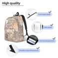 thumbnail image 3 of Rocae World Map With Animals for Canvas College Laptop Backpack for Men Women -Small, 3 of 5