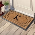 thumbnail image 2 of A1HC- Designer Hand-Crafted Rubber & Coir Decorative Frame Molded Door Mat, Perfect and more functional size 24x36 Inch Monogrammed, 2 of 7