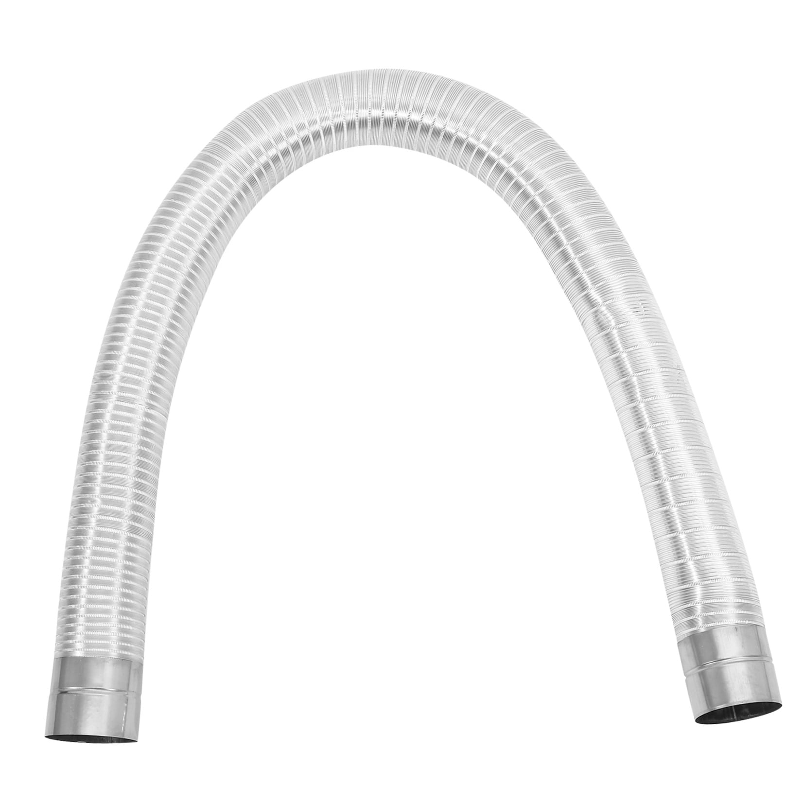 Supvox Flexible Aluminum Dryer Vent Hose Telescopic Plated Silver Duct for Home Ventilation