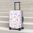thumbnail image 6 of Fuzoiu Easter Colorful Rabbit Print Suitcase Cover,Washable Luggage Covers for Suitcase,Elastic Luggage Protector Cover,Scratch Resistant Travel Suitcase Covers-Small, 6 of 7