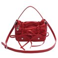thumbnail image 3 of Bolso Hombro Fruncido para Mujer Con Lazo en La Axila Hobo Cuero PU (), 3 of 8