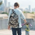 thumbnail image 4 of ZIPIT Grillz Backpack for Boys, Cute Book Bag for Kids Elementary School & Preschool (Camo Green), 4 of 10