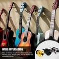 thumbnail image 4 of 12 piezas de botones de bloqueo para correas de guitarra, pasadores de metal con tornillos de montaje para guitarra acústica, clásica, eléctrica, bajo y ukelele., 4 of 5