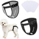thumbnail image 1 of Paquete de 2 pantalones para perros, pañales para perros con 6 almohadillas sanitarias, pantalones protectores ajustables para perros en celo, sangrado mensual (S-negro y gris), 1 of 5
