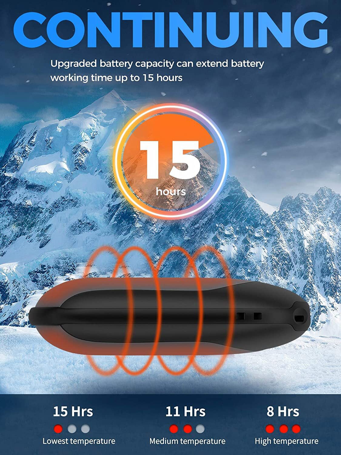 OCOOPA Chauffe Main Rechargeable Batterie Détachable, 10000mAh