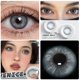 thumbnail image 1 of 2 Pzs Lentes De Contacto De Colores De Color EYESHARE Suaves De Moda Desechables Anualmente Gris Marrón Azul 14,5 Mm (0.00), 1 of 4