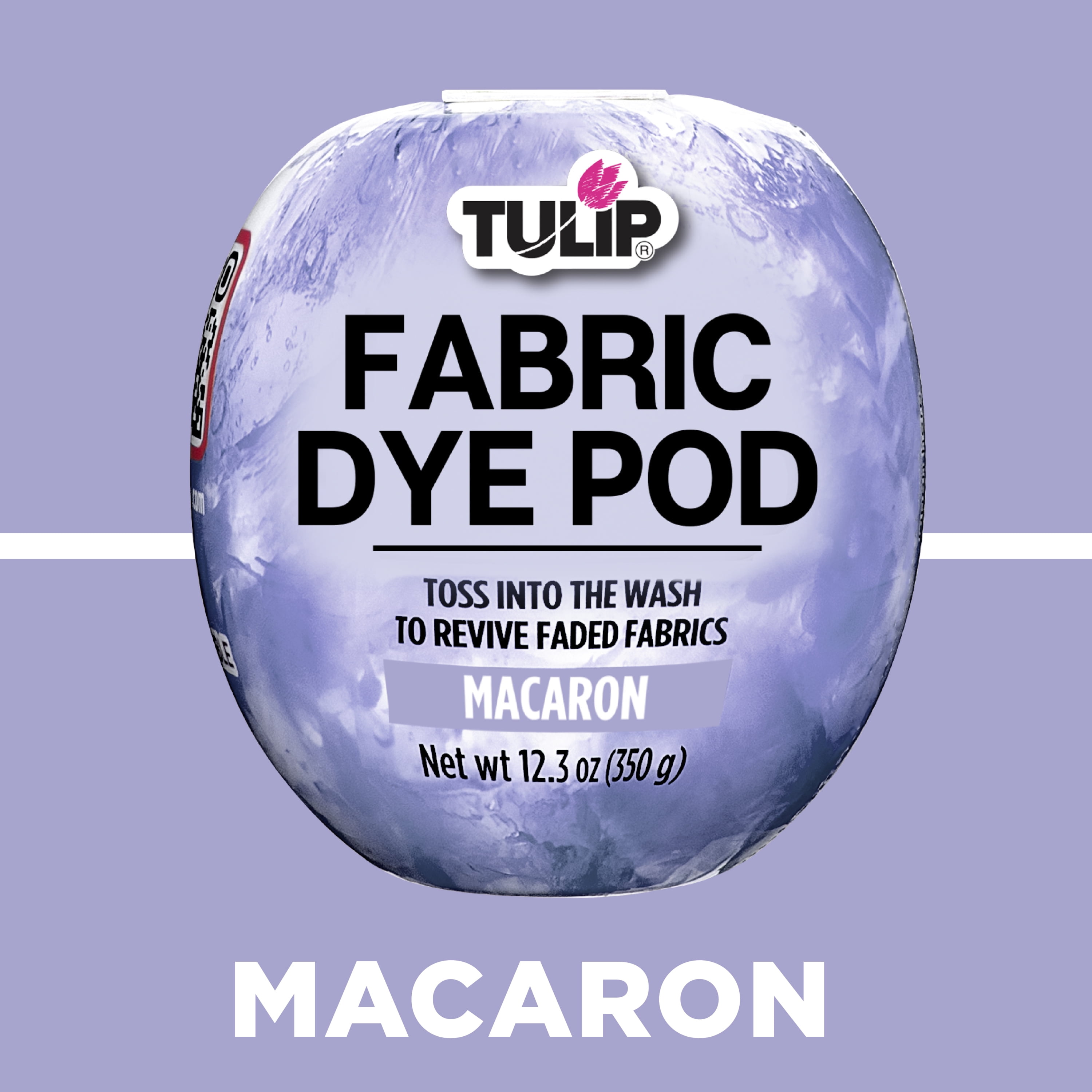 Tulip Fabric Dye Pod Macaron (Periwinkle) 12.3 oz, New Dye for Washing Machines