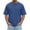 Blue, variant on Mens Relaxed Fit Crew Neck T-Shirt Casual Short Sleeve Drop Shoulder Top with Chest Seam Lightweight Breathable Solid Color Summer Daily Wear Fashion Tees White M