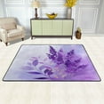 thumbnail image 3 of Area Rugs 36"x24" Indoor Non-Slip Wear Resistant Floor Mats Soft Large Carpets for Living Room Bedroom Home Decor Washable Rug Watercolor Lavender Clip Art, 3 of 7