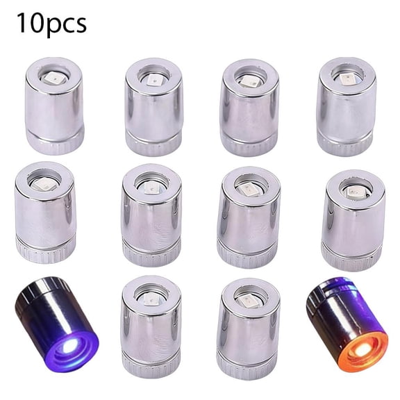Mini LED Lights for Crafts, DIY Projects & Figurines - 10 Pack Small Battery Operated Lights for Toy Bricks, Museum Frames & More