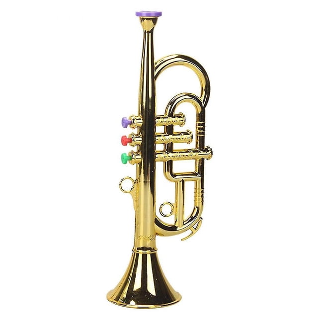 Trompeta de Viento LIUYMXG 3 Tonos Juguete Dorado