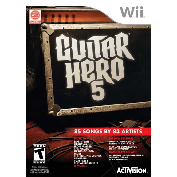 Pre-Owned Guitar Hero 5 - Nintendo Wii (Game only)