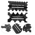 thumbnail image 6 of LOLIPPYY 2-Pack Lightweight Black Plastic Measuring Rulers for Crochet, Plush Eye Placement and Crafting Tools, 6 of 8