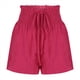 thumbnail image 2 of Pantalones Cortos de para Mujer, de Cintura Alta, con Pierna , Cómodos y Elásticos para Playa y Verano. Rosa Roja M, 2 of 6