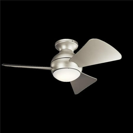 Kichler 330150ni 34 In Sola Brushed Nickel With Silver Blades Sola Brushed Nickel With Silver Blades