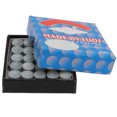 thumbnail image 2 of 50pcs Pool Tips LP American Snooker Leather Head Billiard Cock Leather Head Replacement Accessory 9mm, 2 of 6