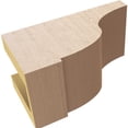 thumbnail image 6 of 4"W x 8"D x 4"H Wide Van Buren Rough Cedar Woodgrain TimberThane Corbel, Primed Tan, 6 of 6
