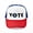 Red/Blue/White, variant on - Vote Blue - Adjustable Unisex Printed Trucker Hat with Mesh Back