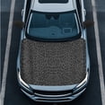 thumbnail image 3 of Yuyamidu Black Leopard Print Car Hood Cover Protector Elastic Vehicle Side View Mirror Wrap 3pcs Car Front Hood Cover Removable Mirror Covers Auto Accessories for Cars Sedans, 3 of 7