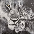 thumbnail image 2 of Great Art Now Lioness by Britt Hallowell, Canvas Wall Art, 24W x 24H, 2 of 2