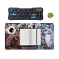 thumbnail image 3 of Yu-Gi-Oh Desk Mat, Large Mouse Pad Extended Gaming Mouse Pad Mat with Non-Slip Base Stitched Edges Mousepad for Computer, Office, Keyboard And Laptop, 3 of 7