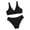 A10 Black, variant on YEPGAR Girls Bikini Set 2 Piece Adjustable Straps V Neck Padded Bathing Suit Girls' Swimwear for 8-14 Years (White, 8-9 Years)